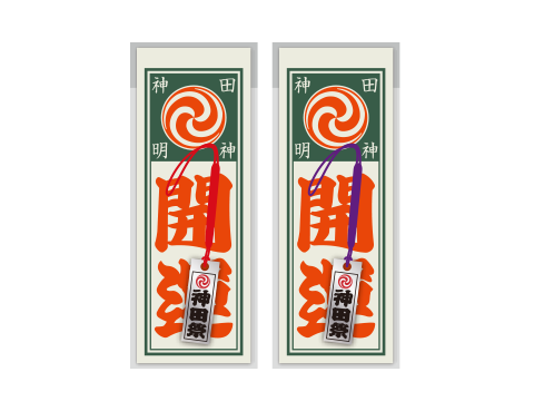 千社札根付