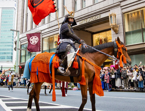 相馬野馬追騎馬武者5騎